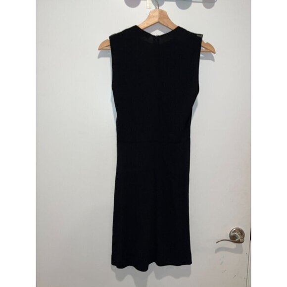 Sandro Paris Black Lace Front Sleeveless Mini  Dress Size Small Womens - Picture 3 of 11